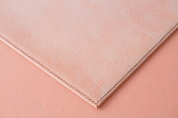 Fototapeta premium Close up of a soft pink textured fabric with a subtle pattern