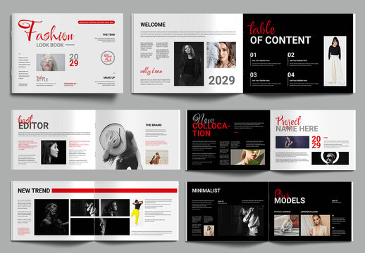 Fashion Look Book Design Template
