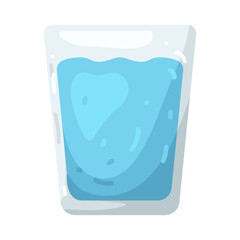Illustration of Glass of Water 