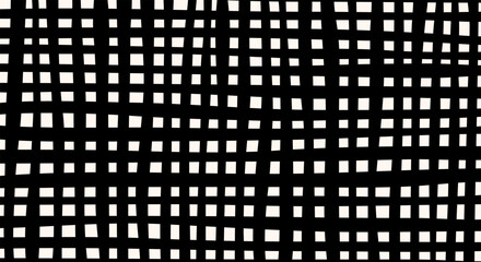 Abstract handmade black white checkered background