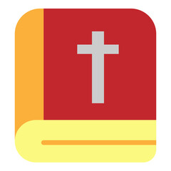 Obraz premium Gospel Book Vector Flat Icon Design