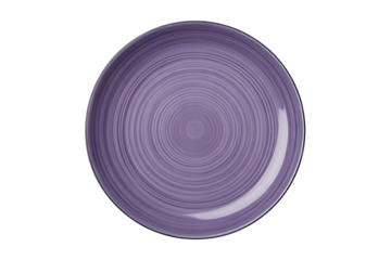 A textured lavender oval plate with subtle ring details isolated on transparent background