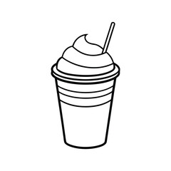 milkshake vector illustration