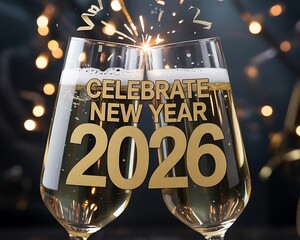 Cheers to a Sparkling Celebration Welcoming the Dawn of a New Year with Joy and Festive Excitement