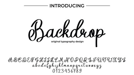 Backdrop - Elegant Script Font for Smooth Handwritten Design and Creative Typography