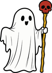 halloween ghost vector illustration