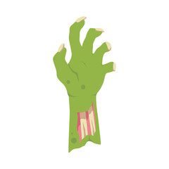 Obraz premium Zombie Hands Halloween Elements 