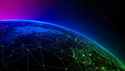 Glowing Earth network