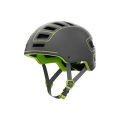 3d modern bicycle helmet design isolated on transparent background.
