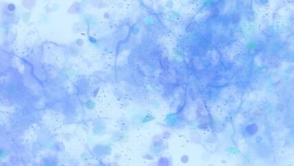 Soft Ice Blue Watercolor Abstract Texture Background.