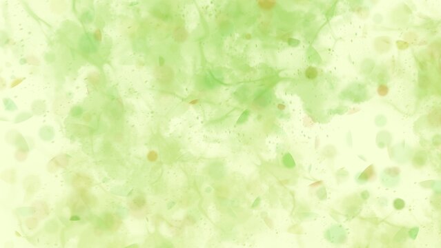 Yellow Green Watercolor Abstract Artistic Texture Background.