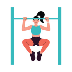 Pull-Ups upper body training illustration
