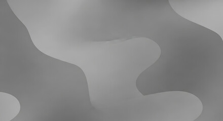 Subtle Wavy Gradients Abstract Flowing Shapes in Monochromatic Gray Scale Background