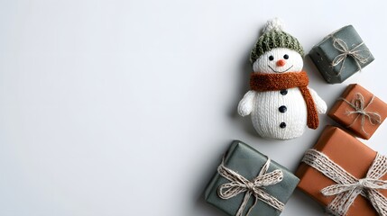 christmas decoration with snowman