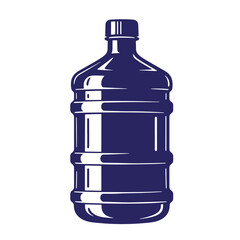 Vintage illustration of a large water bottle for office and home water dispenser