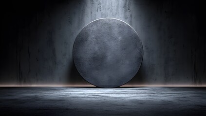 Mysterious Sphere Illuminated by Dramatic Light Beams