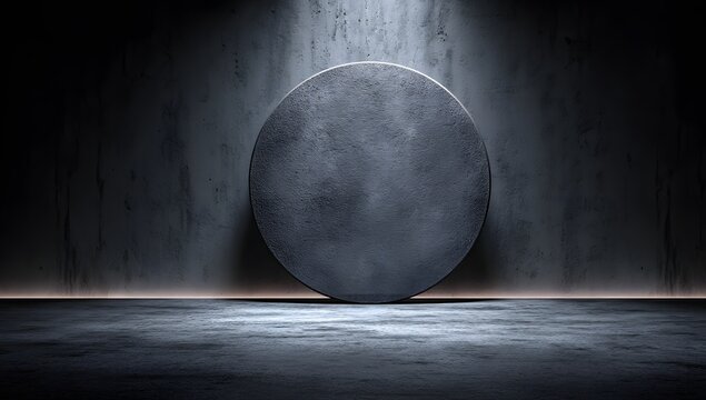 Mysterious Sphere Illuminated by Dramatic Light Beams