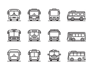 Bus Schedule Line Art Weekly Planner