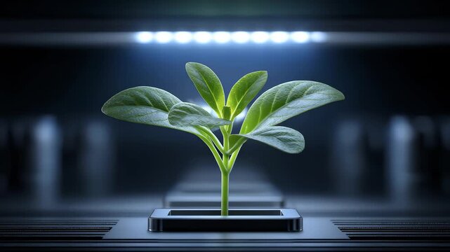 Technology Cultivates Green Hope Seedlings Grow Strong