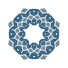 Geometric Detailed Mandala Shape Art Decorative Design Element