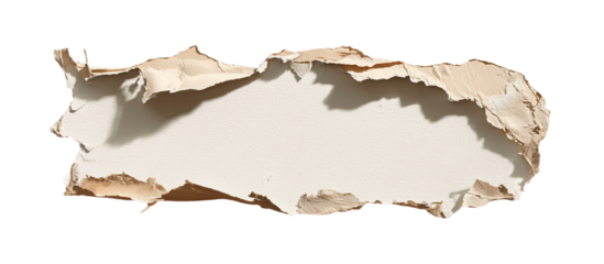 Ripped paper resembling a map