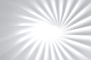 Fototapeta premium Abstract bright white burst with a central point of light, radiating outwards through converging lines