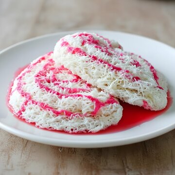 Traditional Sri Lankan Asmi Fried Lace Sweet Closeup Photography