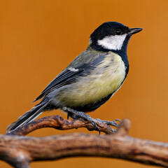 Obraz premium Kohlmeise im Herbst