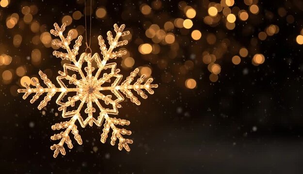 Effect minimal of snowflake light night star