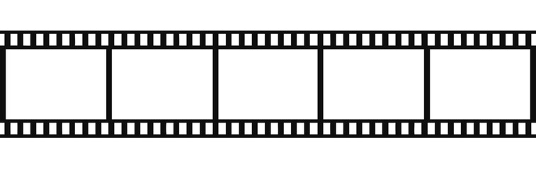Obraz premium film strip icon isolated on white background, vector illustration