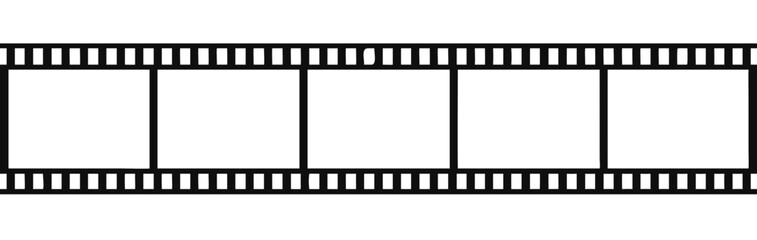 film strip icon isolated on white background, vector illustration