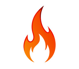 Fire flame logo vector illustration design template