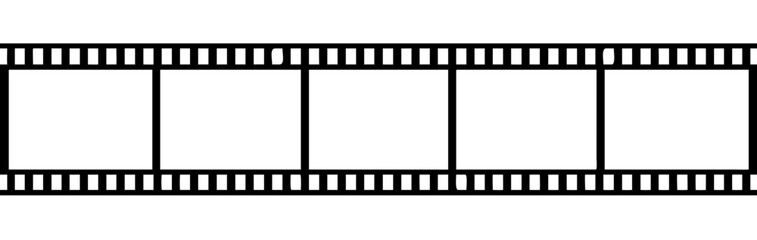 film strip icon isolated on white background, vector illustration