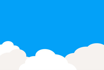 背景素材　青い空と白い雲