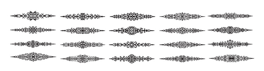 Obraz premium abstract ornamental vintage borders decorative flourish