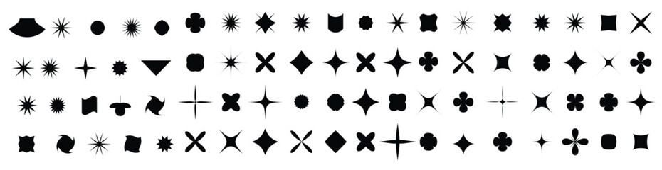 abstract geometric vector shapes for infographics web