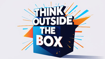 Inspiring concept think outside the box challenges creativity innovative solutions and unlock your potential today now