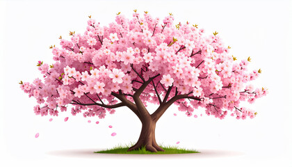 Obraz premium Pink Cherry Blossom Tree
