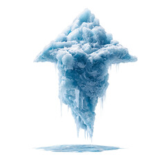 Floating ice formation