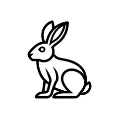 vector illustration of a cartoon rabbit