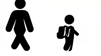 Preparing a child for their journey icon.