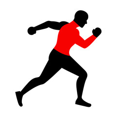 running man silhouette