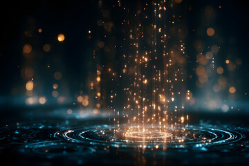 floating galactic map hologram with glowing data points forming an interstellar futuristic interface