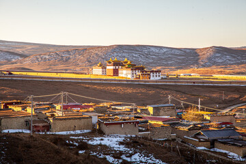 Muya Temple, also known as Muya Golden Tower, is a mandala-style Buddhist temple located in Lhagang...