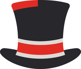 top hat isolated on white