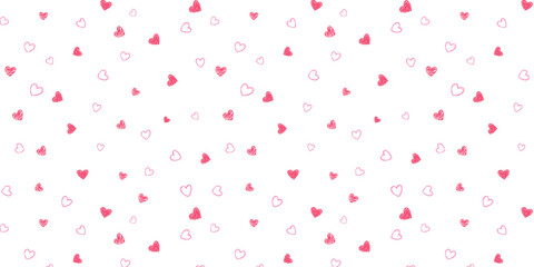 ハートのシームレス背景パターン