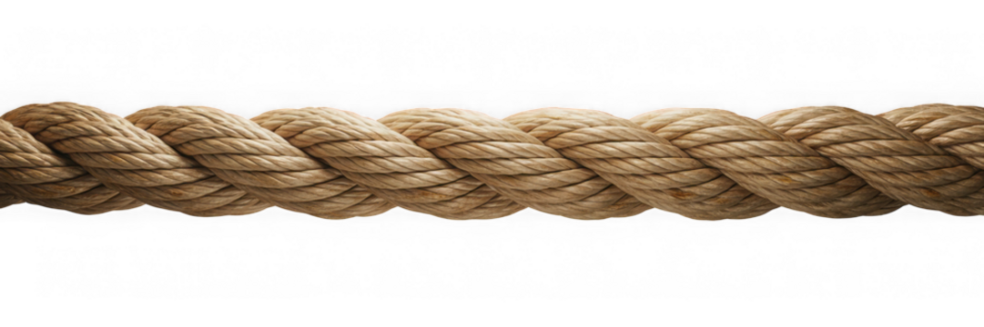 string rope cord cable line. Isolated on transparent background, PNG