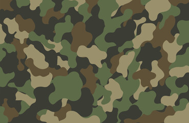 Fototapeta premium Military camouflage background print, camouflage army