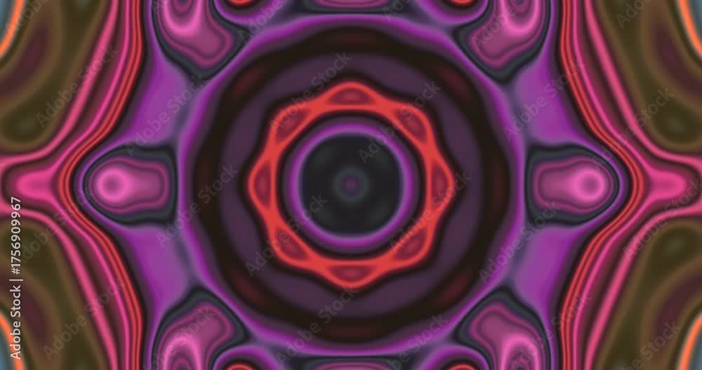 Wall mural a seamless looping tunnel video screensaver displays vibrant colors and smooth patterns, creating me