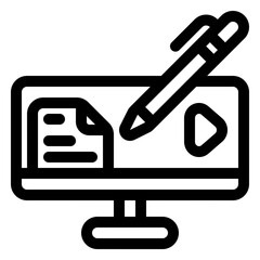 Content writing icon